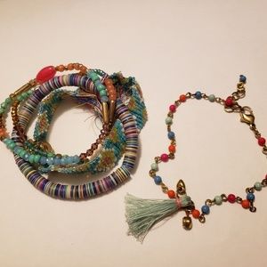 Turquoise Bracelets and Anklet